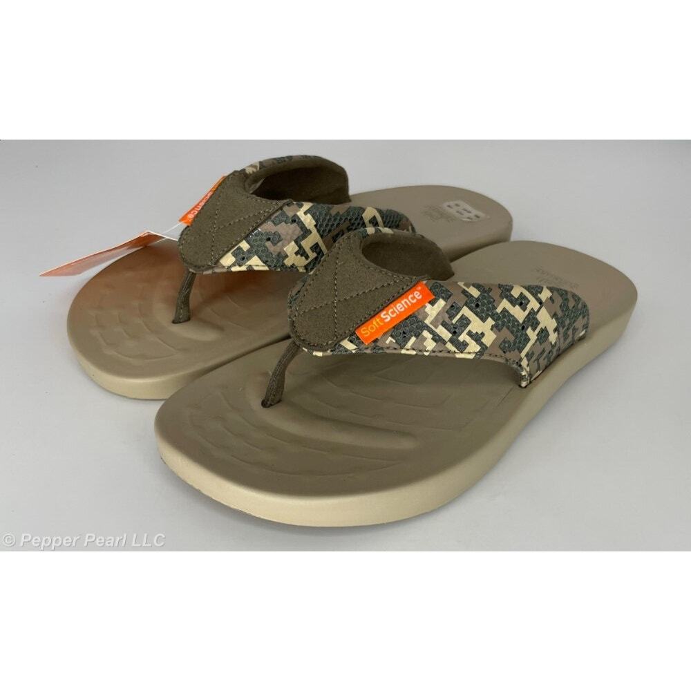 Flip Flop Thong Sandal Men's Size 8 Sage Digi Camo Mesh Soft Science Comfort